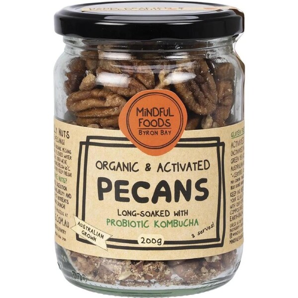 Mindful Foods Pecans Organic & Activated 200g