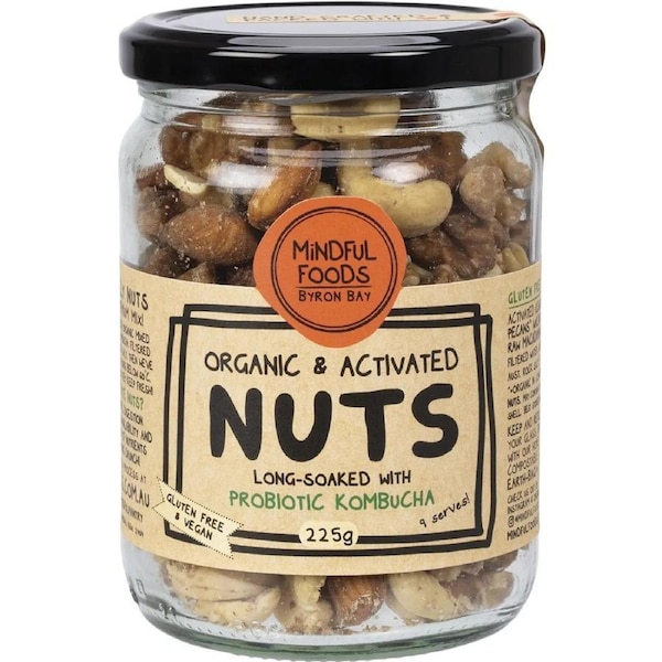 Mindful Foods Mixed Nuts Organic & Activated 225g