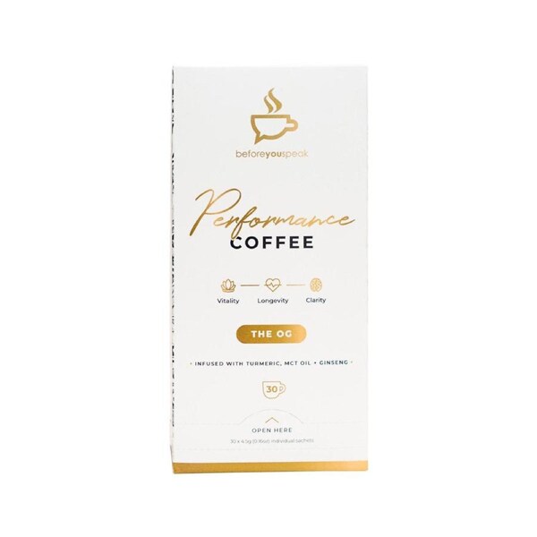 Before You Speak Performance Coffee the Og 4.5g X 30 Pack