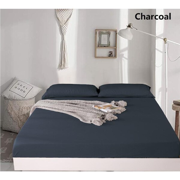 Ramesses 1000TC Linen Bamboo Fitted Sheet Combo Set King Single / Linen