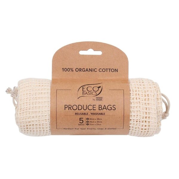 White Magic Eco Basics Produce Bag 5 bags