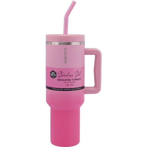 EVER ECO Insulated Tumbler w/ Handle & Straw Rise 1.18L