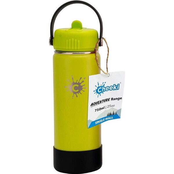 Cheeki Stainless Steel Bottle Adventure Lime 750ml