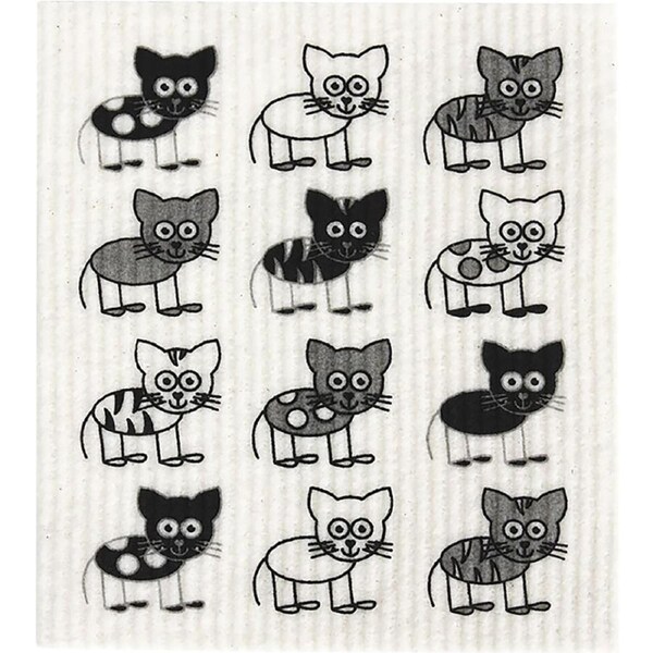 RetroKitchen 100% Compostable Sponge Cloth Cat