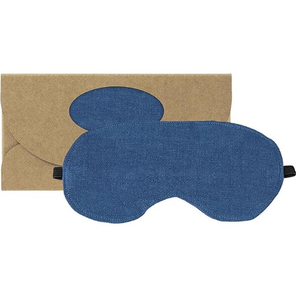 Wheatbags Love Eye Mask Luxe Linen Ocean