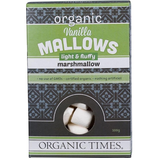 Organic Times Marshmallows Vanilla 100g