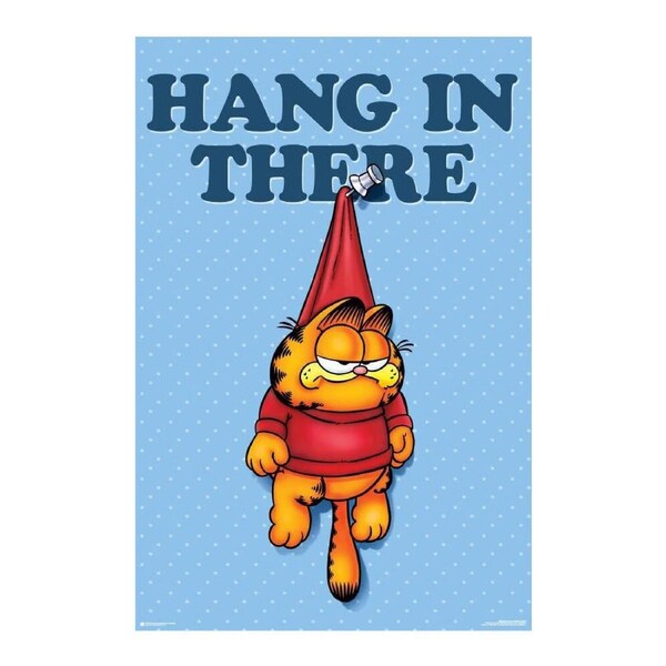 Garfield Hang In There Poster 91.5x61cm Kids/Child Room Display Cartoon Decor
