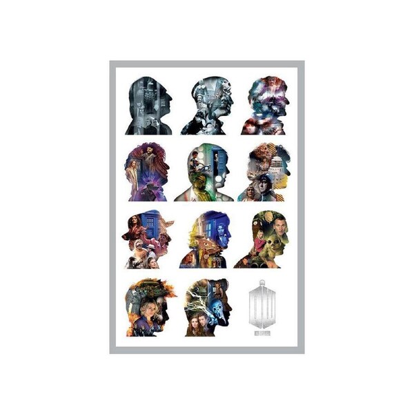 Doctor Who Silhouette Poster Home/Room Wall Hanging Decor Display 91x61cm