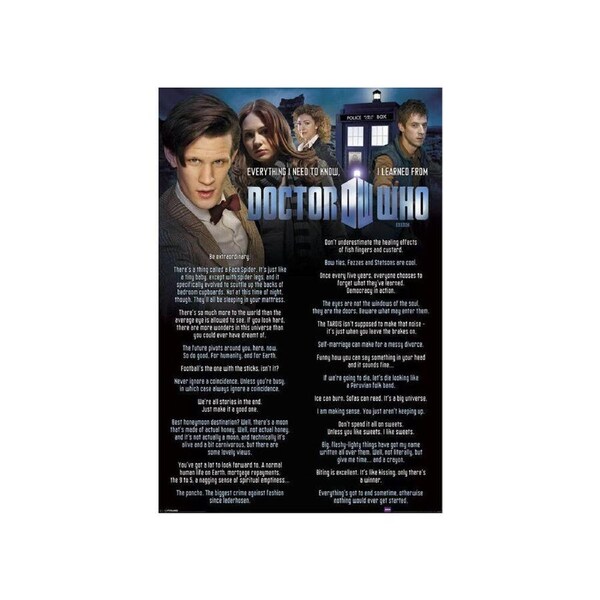 Doctor Who 11th Doctor Quotes Poster Home/Room Wall Decor Display 91x61cm