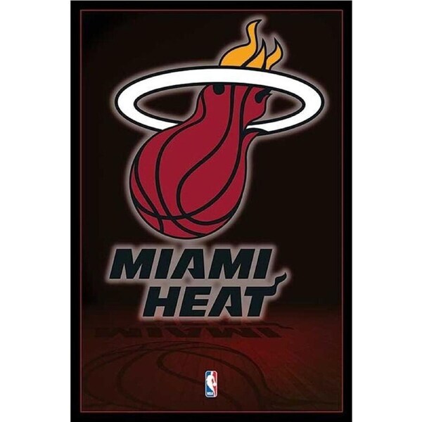NBA Miami Heat Logo Sports Poster Home/Room Wall Decorative Display 91x61cm