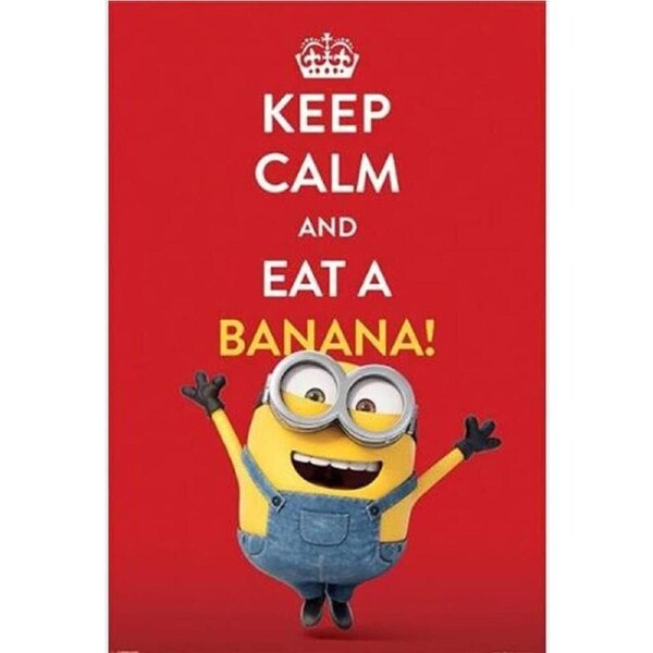 Minions Keep Calm Poster Home/Room Wall Hanging Decorative Display 91x61cm