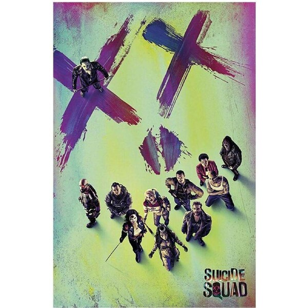 Suicide Squad Movie Face Poster Home/Room Wall Decorative Display 91x61cm