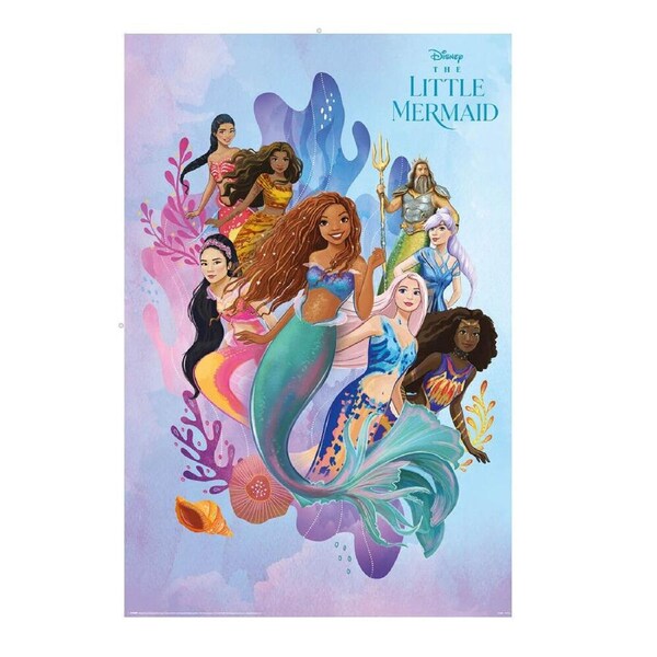 Disney The Little Mermaid Mermaids Poster Room Wall Decor Display 91x61cm