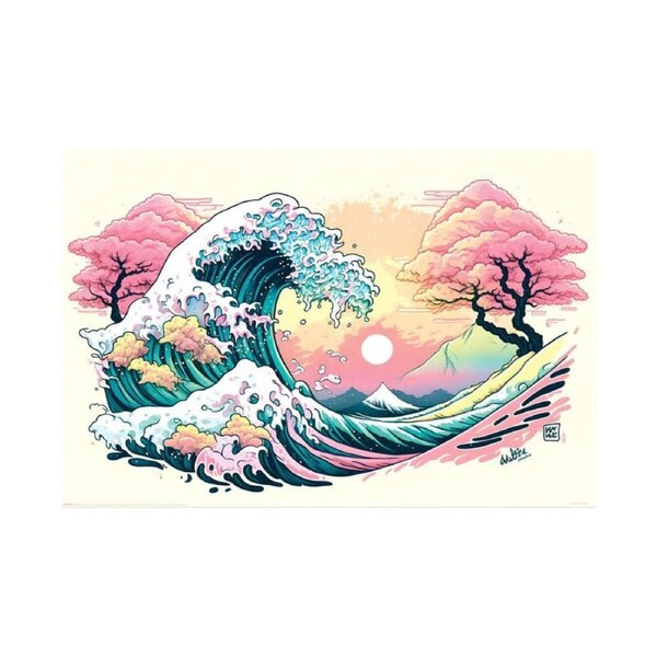 Impact Merch Ada Ingram Pastel Wave Poster Room Wall Decor Display 91x60cm