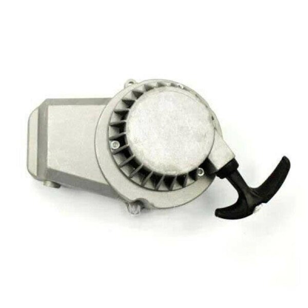 TDR Alloy Pull Start for 2-Stroke 43cc 47cc 49cc Mini Dirt Pit Pocket Bike ATV Quad, Silver Aluminum Starter with Durable Inner Cog