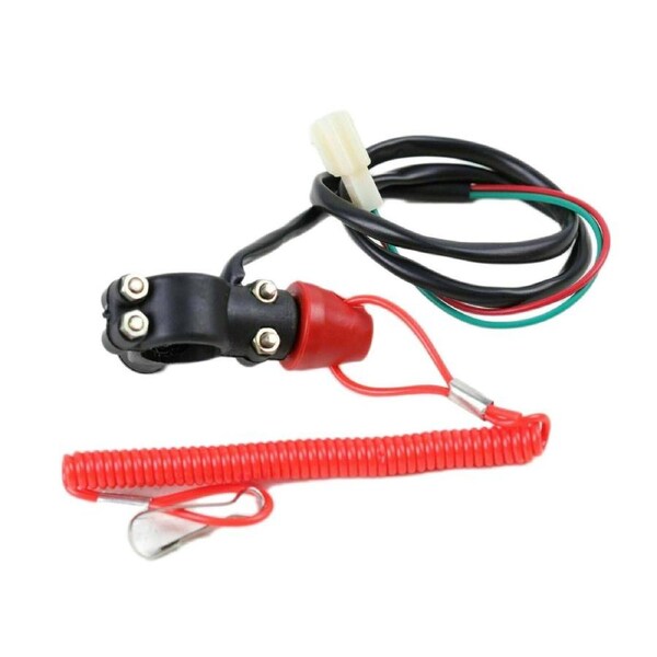TDR Kill Switch Assembly for 49cc 47cc 43cc Mini ATV Quad Dirt Trail Bike Engine Stop Safety Device Emergency Shut Off System for Outdoor Riding