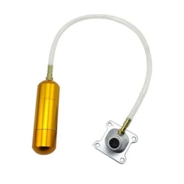 TDR Power Boost Bottle Intake Pipe Set 2 Stroke Engine Pocket Bike Mini ATV Quad Dirt Bike 49cc 50cc 80cc Performance Upgrade Aluminum Gold