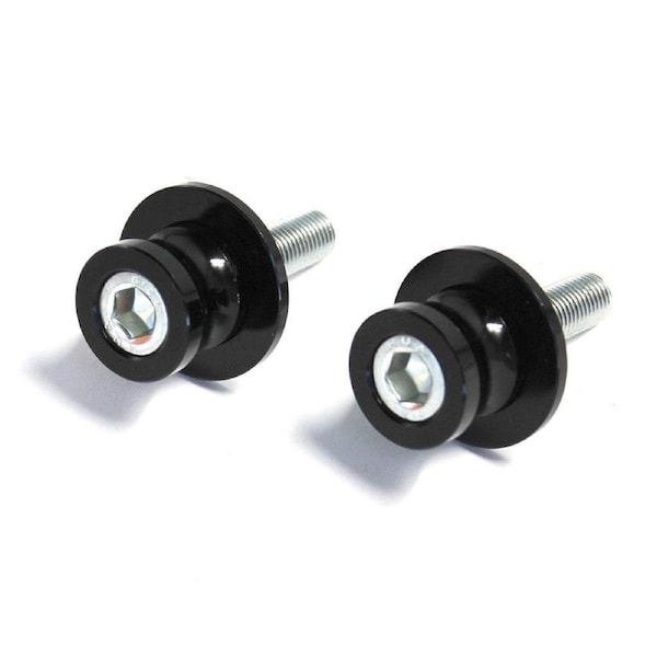 TDR NEW 10 MM Rear Swingarm Motorcycle Spool Sliders Swing Arm Stand Bobbins BLACK Ninja 250 300, ER6, Z 250, ER6F 10mm M10