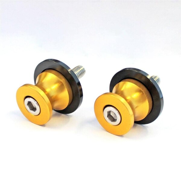 TDR Gold 8mm Swingarm Spools Slider Stand for CBR600F2 1990-1994, CNC Aluminum