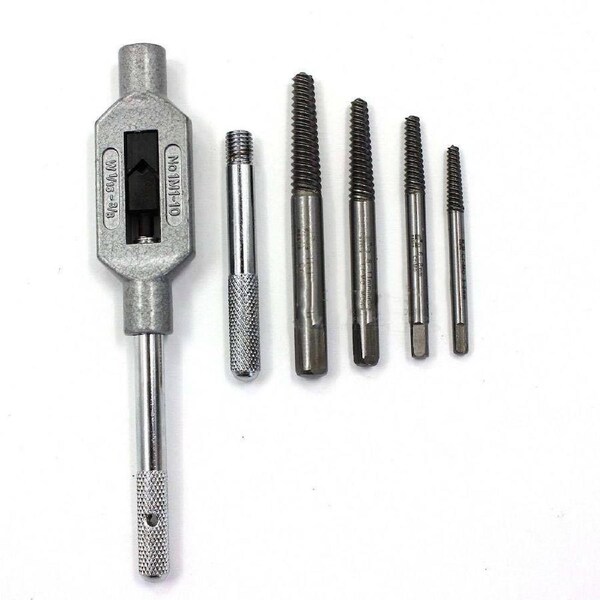 TDR Screw Extractor 5 pc Set Easy Out Stud Bolt Removal Tool Kit Heavy Duty New