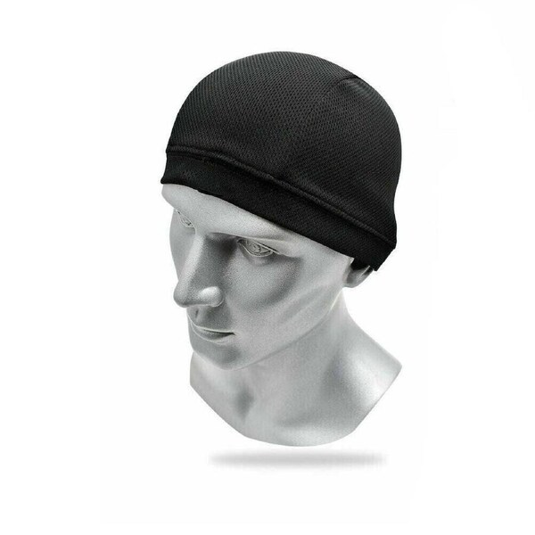 TDR Men Sport Moisture Wicking Cooling Skull Cap Inner Liner Helmet Beanie Dome Cap for Motorcycle Racing, Motocross, MTB Cycling, Skiing