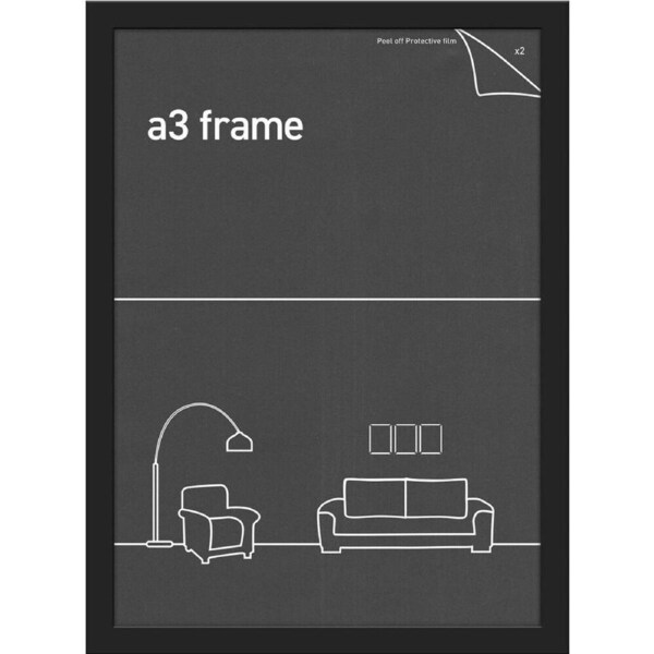 Impact Merch Classic Picture Frame Fits A3 Print 42x30cm Photo Holder Black