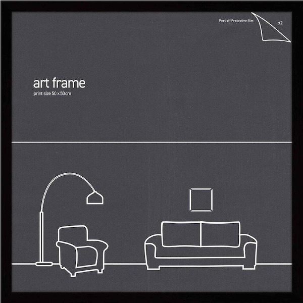 Impact Merch Classic Picture Frame Fits 50x50cm Print Picture Holder Black