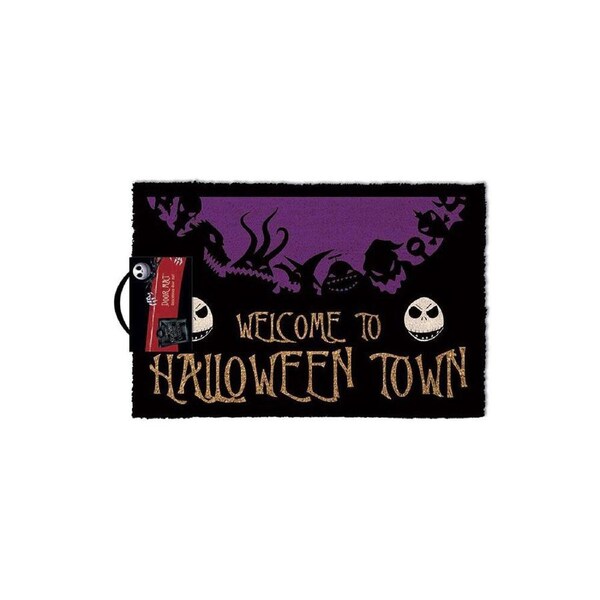 Disney The Nightmare Before Christmas Halloween Town Doormat 40x60cm Rug Black