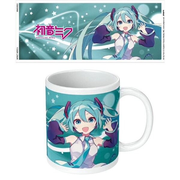 Hatsune Miku Blue Ceramic Mug Coffee/Milk Drinking Cup Home Tableware 9x11cm