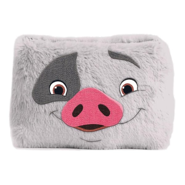 Disney Moana 2 Pua Plush Pencil/Pen Case Personal Organiser Grey 18x25cm