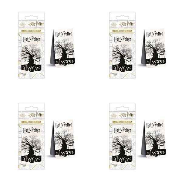 4PK Wizarding World Harry Potter Always Magnetic Bookmark Stationery Reading Tag