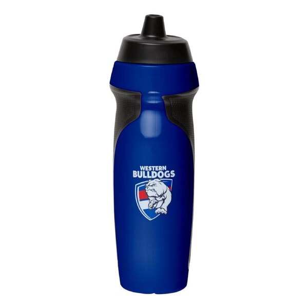 Western Bulldogs AFL 2025 Sports Drink Water Bottle with Rubber Grip