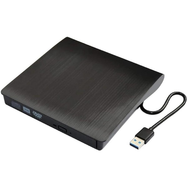 [NB-DVW-SINHLSBK] External USB 3.0 CD DVD Optical Drive, Burner Reader with USB-C Adapter
