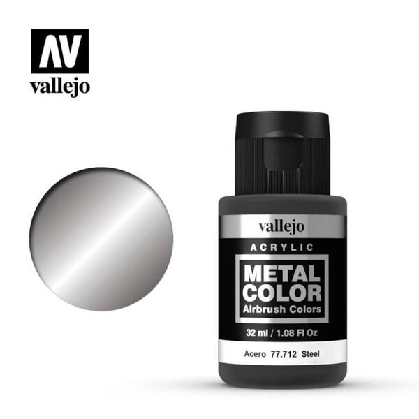 Paint - Vallejo Metal Colour - Steel 32ml