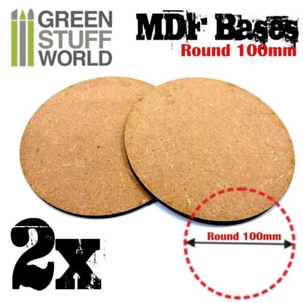 GSW - Mdf Round Base 100mm (x2)