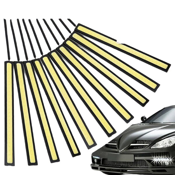 White LED 10x 12VStrip Lights Bars Camping Caravan 10X 12V Waterproof DRL