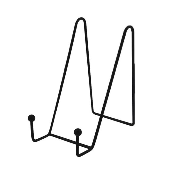 Photo Book Picture Frame Pedestal Holder Black Iron Display Stand Large 1x