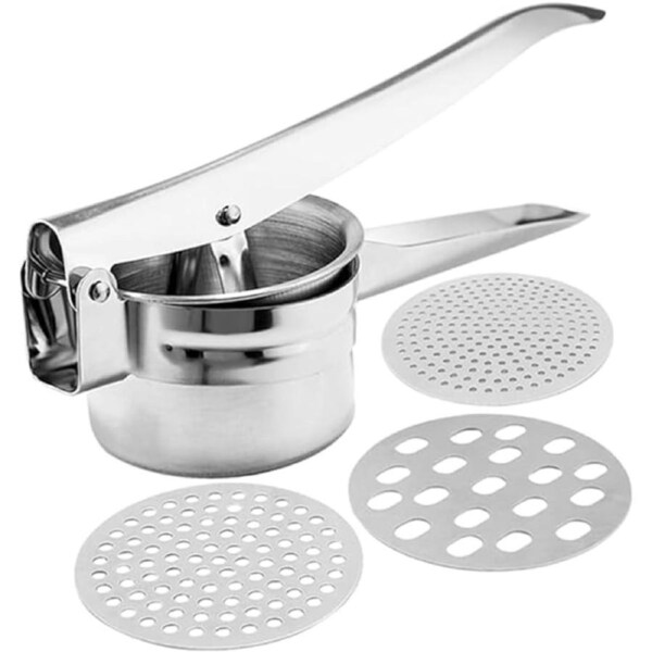 3 Discs Professional Stainless Steel Potato Ricer Masher Vegetable Fruit Press