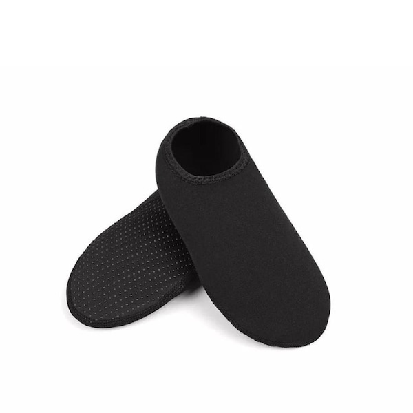 Black Medium Non-slip Swimming Beach Unisex Water Shoes Slip On Aqua Socks