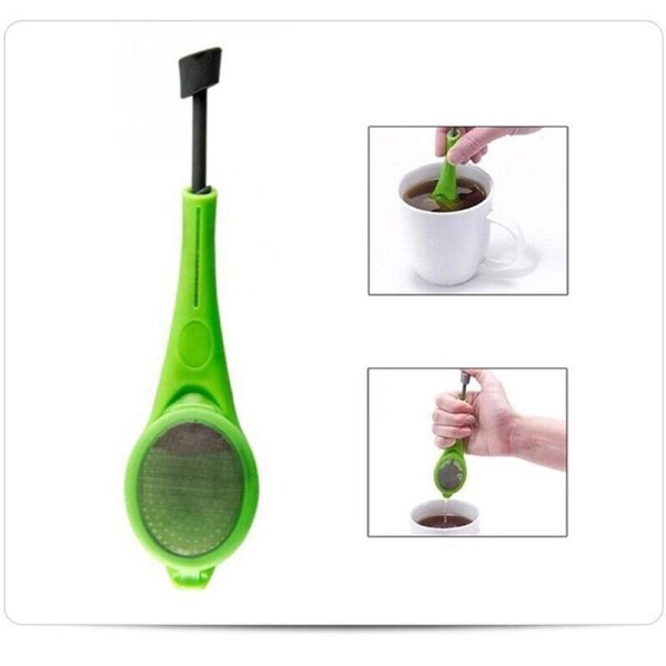 Leaf Strainer Silicone Filter Diffuser Tea Infuser Loose Tea Herbal Spice Reuse