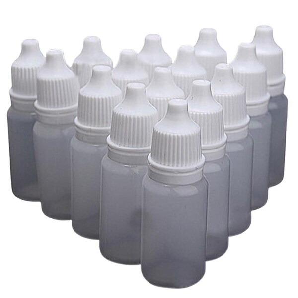 50pcs Squeezable Drop Liquid Container Empty Plastic Dropper Bottles 20ML