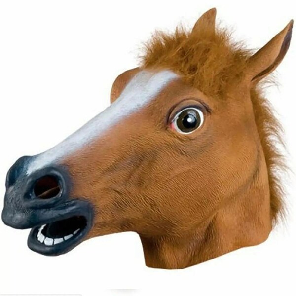 Horse Theater Party Toy Halloween Costume Latex Mask Horse Head Mask Animal