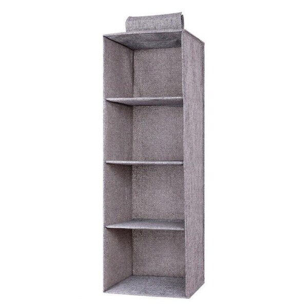 Tidy Clothes Storage 4 Layer Hanging Wardrove Organizer Shoe Garment Shelves
