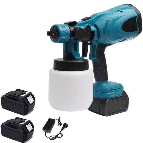 Airless Spray Gun Paint Sprayer Cordless High Pressure with 2 18V Battery