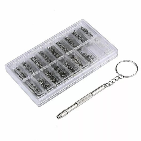 Eyeglass Glasses Watch Screwdriver Kit Set Screws Nuts 1000PCS Tiny Repair