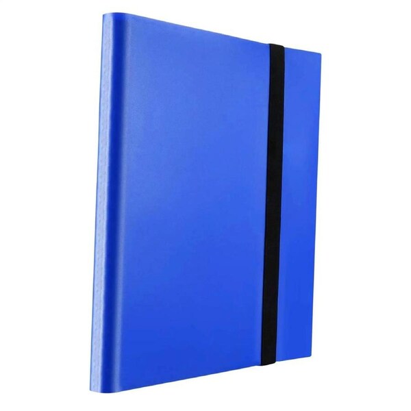 9-Pocket Trading Card Album Folder Trading Card Binder Premium 360 Cards Blue