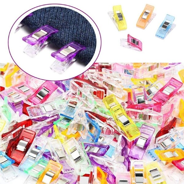 50pcs Crafts Fabric Quilting DIY Sewing Crochet Plastic Sewing Clips