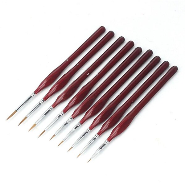 Detail Miniature Brush Painting Brushes Set 6pcs Artist Paint Brush Sable Hair
