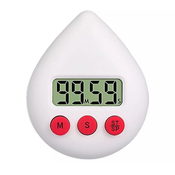 Digital Timer Waterproof Energy Saver White Digital Shower Timer