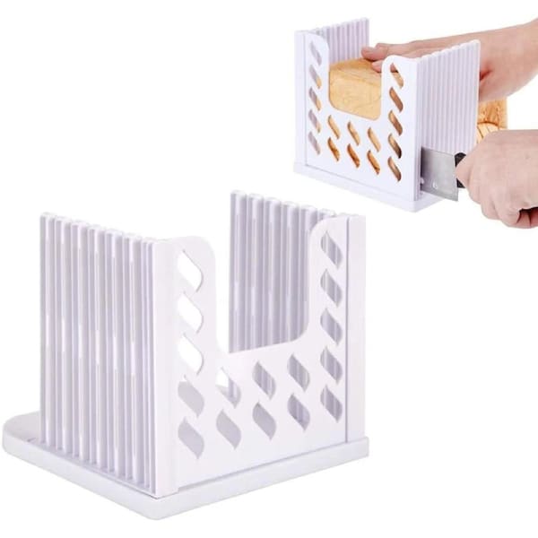 Kitchen Bread Slicing Guide Loaf Cutter Sandwich Toast Slicer for Easy Cutting